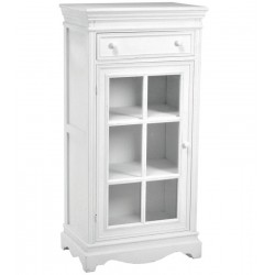 Biała Komoda Prowansalska Lenti Przeszklona A