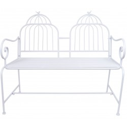 Ławka Prowansalska Metalowa Szara