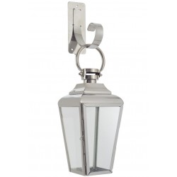 Lampion Ścienny Srebrny z Hakiem