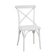 Krzesło Ogrodowe Plastikowe Białe