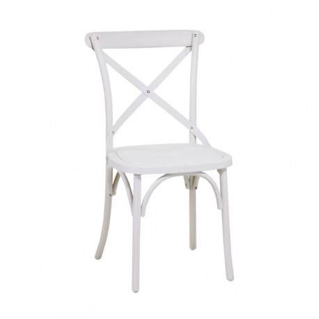 Krzesło Ogrodowe Plastikowe Białe