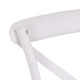 Krzesło Ogrodowe Plastikowe Białe
