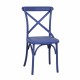 Krzesło Ogrodowe Plastikowe Niebieskie