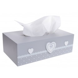 Pudełko Na Chusteczki Prowansalskie z Sercami B