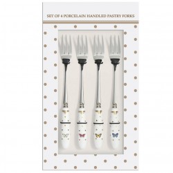 Widelczyki Deserowe Prowansalskie Czarne - 4szt.