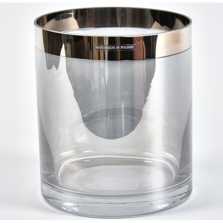Szklany Świecznik Belldeco Popiel 1