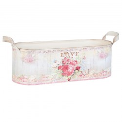 Metalowa Osłonka Prowansalska z Różami Podłużna A