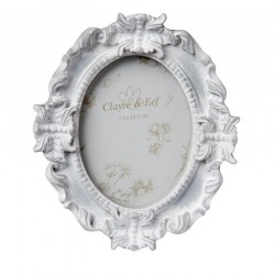  Ramka Na Zdjęcia Prowansalska Szara Owalna B