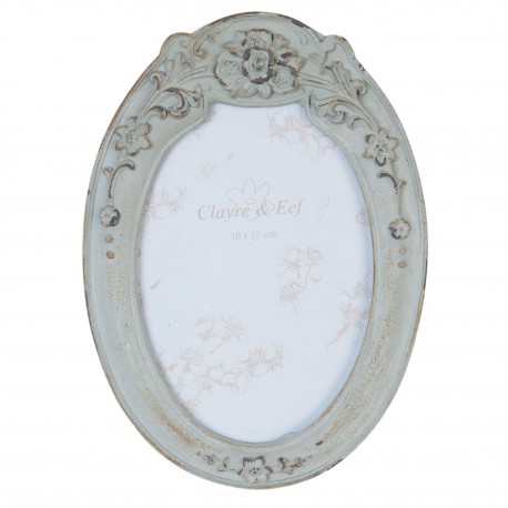  Ramka Na Zdjęcia Prowansalska Szara Owalna D