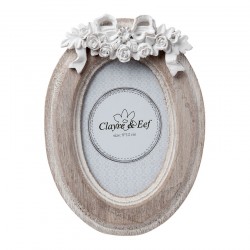 Ramka Na Zdjęcia Prowansalska Brązowa Owalna