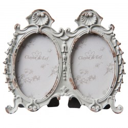 Ramka Na Zdjęcia Prowansalska Szara Podwójna