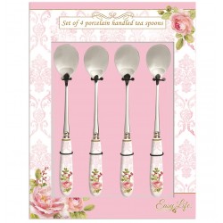 Łyżeczki Prowansalskie z Piwoniami B - 4szt.