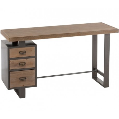 Biurko Industrialne Czarno-Białe