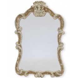 Lustro w Stylu Francuskim Kremowe