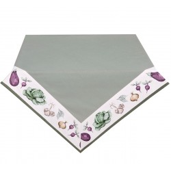 Bawełniany Obrus z Warzywami Kwadratowy A