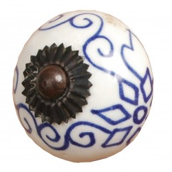 Gałka Meblowa Kwiat Ciemnoróżowy