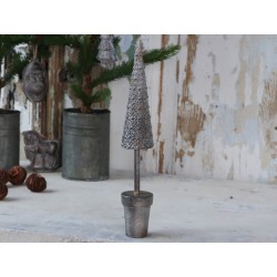 Metalowa Choinka Ozdobna Chic Antique z Wzorem