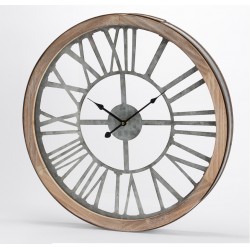 Zegar Industrialny Ażurowy Kwadratowy A