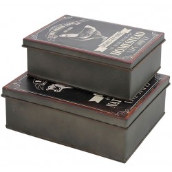 Metalowe Puszki Prowansalskie Ozdobne D - 3szt.