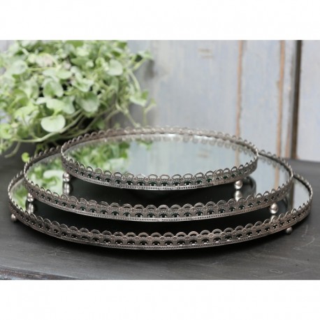 Taca z Lustrem Chic Antique Okrągła C