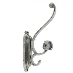Wieszak Ścienny Srebrny Postarzany A