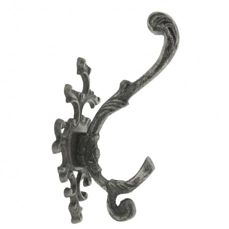 Wieszak Ścienny Srebrny Postarzany C