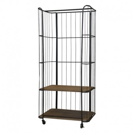 Regał Na Ubrania Na Kółkach Chic Antique Industrialny