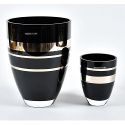 Szklany Wazonik Belldeco Czarny A