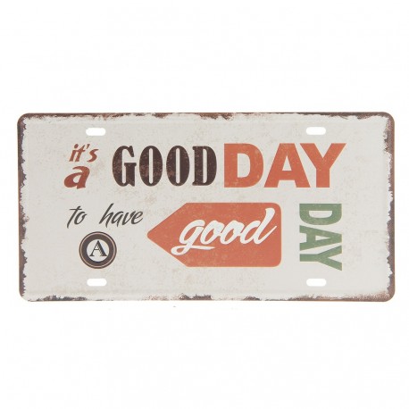 Metalowa Tabliczka Retro Good Day