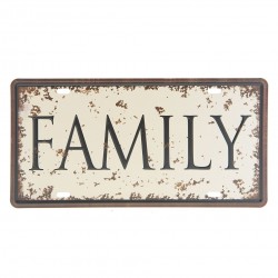 Metalowa Tabliczka Retro Family