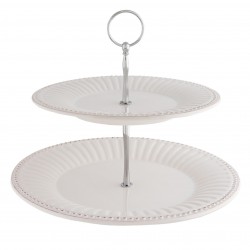 Etażerka Prowansalska Ceramiczna w Paski