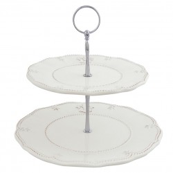 Etażerka Prowansalska Ceramiczna z Lilijką