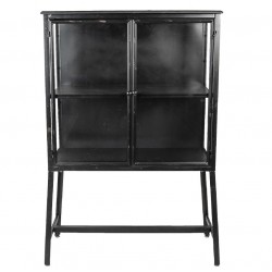 Metalowa Witryna Industrialna Czarna C Clayre & Eef