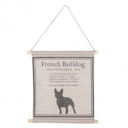 Obraz Retro z Napisami i z Psem