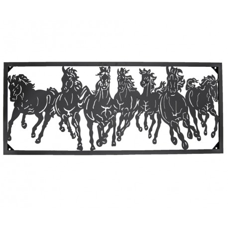 Dekoracja Ścienna Metalowa Konie