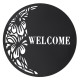 Dekoracja Ścienna Metalowa Welcome