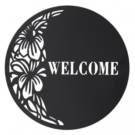 Dekoracja Ścienna Metalowa Welcome