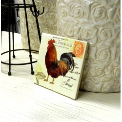 Kafel z Kogutem w Stylu Prowansalskim