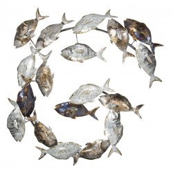 Dekoracja Ścienna Metalowa Ryby