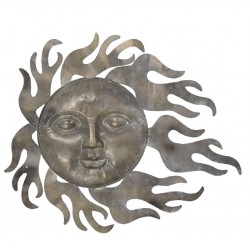 Dekoracja Ścienna Metalowa Słońce B