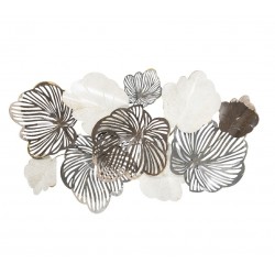 Dekoracja Ścienna Metalowa Liście