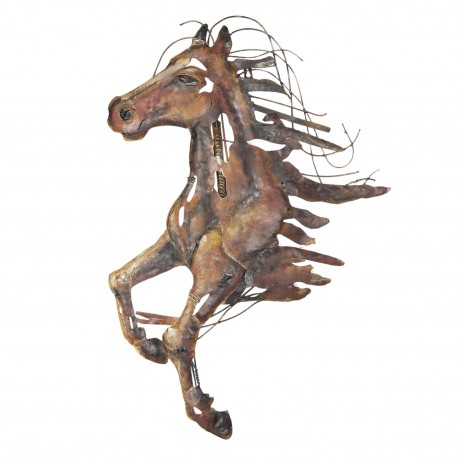 Dekoracja Ścienna Metalowa Koń