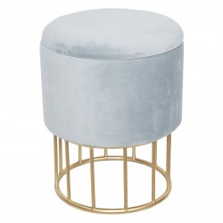 Pufa Ze Schowkiem Błękitna