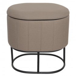 Pufa Ze Schowkiem Beżowa