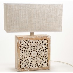 Lampa Stołowa Drewniana B