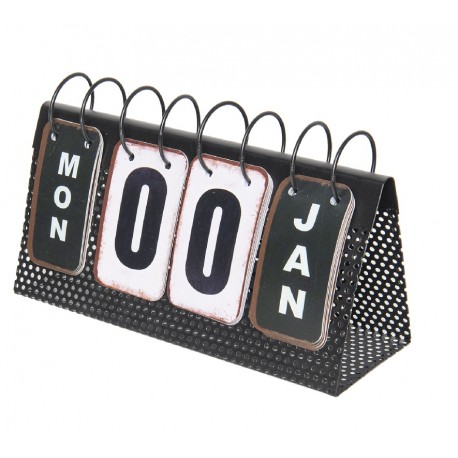 Kalendarz Metalowy Stołowy Vintage