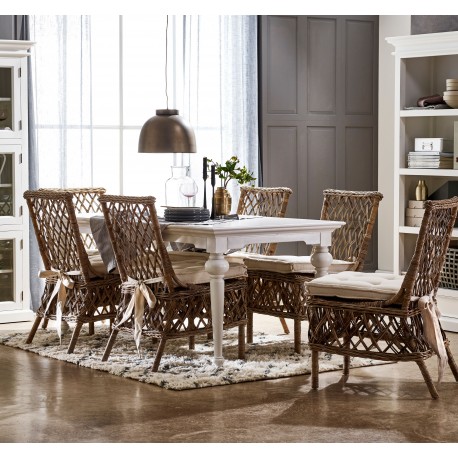 Krzesła Rattanowe z Poduszkami Numi 2szt.