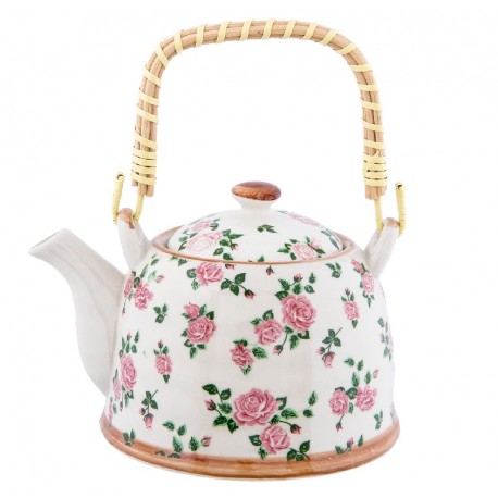 Porcelanowy Dzbanek z Rattanowym Uchem F