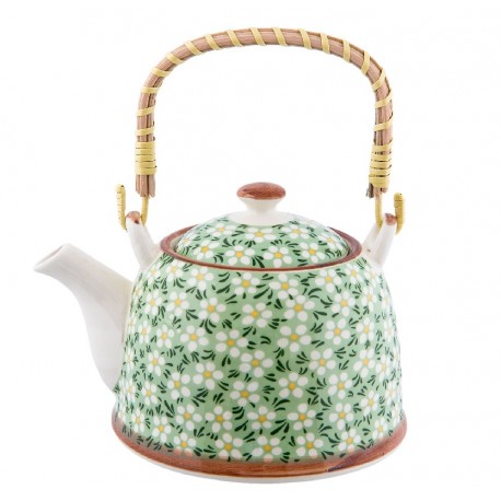 Porcelanowy Dzbanek z Rattanowym Uchem H