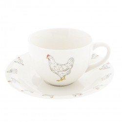 Filiżanki w Stylu Prowansalskim z Kogutami 6szt.